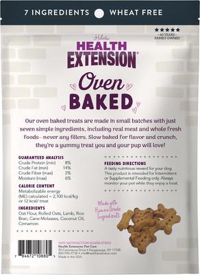 Show full view: Health Extension Oven Baked Lamb Treats, 6-oz bag slide 4 of 9