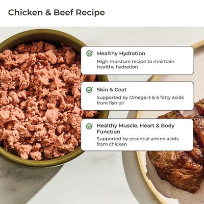 Show full view: Freshpet Vital Chicken & Beef Recipe Fresh Cat Food, 1-lb roll, bundle of 8, bundle of 2  slide 7 of 11