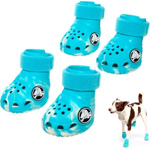 BARK Dog Crocs, Aqua, Large