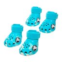 BARK Dog Crocs, Aqua, Large