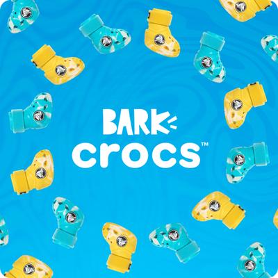Show full view: BARK Dog Crocs, Aqua, Medium slide 7 of 9