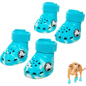 BARK Dog Crocs, Aqua, Small