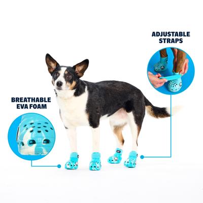 Show full view: BARK Dog Crocs, Aqua, Medium slide 2 of 9