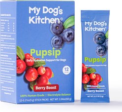 PupSip Electrolyte & Hydration Support Berry Boost Flavored Powder Supplement for Dogs, 12 count slide 1 of 9