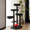 Show in main carousel: Happy & Polly Multi-Level Gothic 52.6-in Fleece Cat Tree with Coffin Bed, Jumbo, Red slide 4 of 10