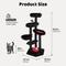 Show in main carousel: Happy & Polly Multi-Level Gothic 52.6-in Fleece Cat Tree with Coffin Bed, Jumbo, Red slide 9 of 10