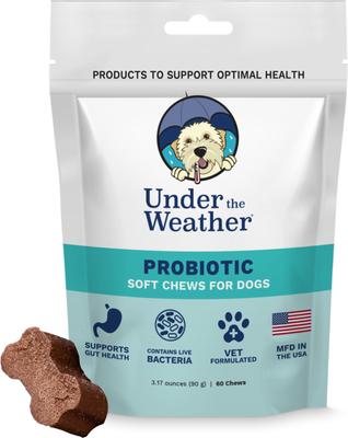 Show full view: Under the Weather Probiotic Soft Chews Dog Supplement, 60 count slide 3 of 8