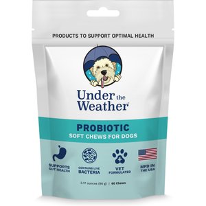 Under the Weather Probiotic Soft Chews Dog Supplement, 60 count