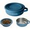 Show in main carousel: PawsPik 2-in-1 18/8 Stainless Steel & Silicone Dog & Cat Travel Bowl, Midnight Summit Blue slide 1 of 11