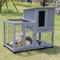Show in main carousel: Coziwow Indoor & Outdoor Wheeled Wood Rabbit Hutch slide 8 of 11