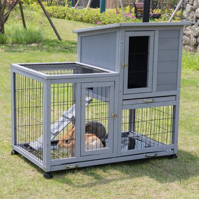 Show full view: Coziwow Indoor & Outdoor Wheeled Wood Rabbit Hutch slide 8 of 11