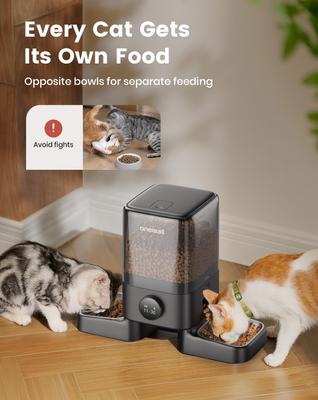 Show full view: OneIsAll PF09 Automatic Cat Feeder, 20-cup slide 3 of 12