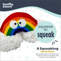 Huxley & Kent Tiny Tuff Happy Rainbow Squeaky Plusg Dog Toy, Rainbow/White slide 2 of 8