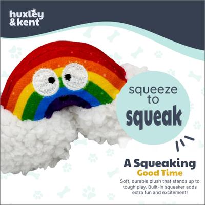 Show full view: Huxley & Kent Tiny Tuff Happy Rainbow Squeaky Plusg Dog Toy, Rainbow/White slide 2 of 8