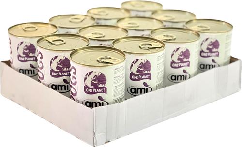 Show full view: Ami Purple Beans & Blueberries Vegan Wet Dog Food, 14-oz can, case of 12 slide 3 of 4