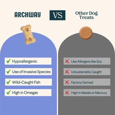 Show full view: Archway Silver Carp & Sweet Potato Biscuit Dog Treats, 5-oz bag slide 7 of 9