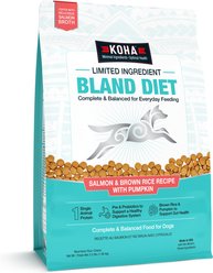 KOHA Sensitive Stomach Limited Ingredient Bland Diet Salmon, Brown Rice & Pumpkin Dry Dog Food Food, 3.5-lb bag