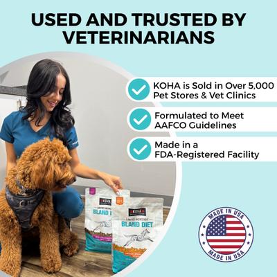 Show full view: KOHA Sensitive Stomach Limited Ingredient Bland Diet Salmon, Brown Rice & Pumpkin Dry Dog Food Food, 3.5-lb bag slide 6 of 9