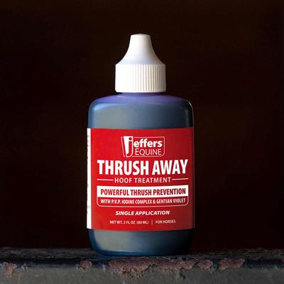 Show full view: Jeffers Equine Thrush Away 2% Iodine Horse Hoof Treatment, 2-fl oz bottle slide 2 of 7