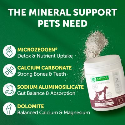 Show full view: Nature's Protection Healthy Aging Calcium Unflavored Powder Joint Supplement for Senior Dogs & Cats, 9-oz jar slide 5 of 10