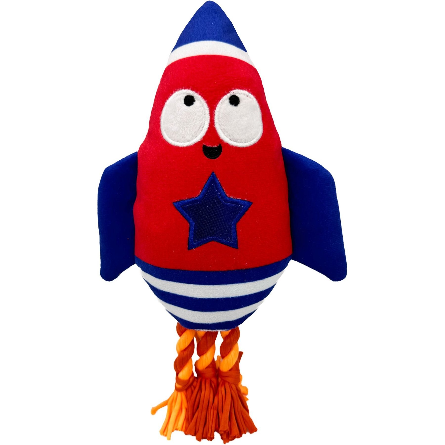 Huxley & Kent Rocket Man Squeaky Power Plush Dog Toy, Large