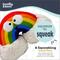 Show in main carousel: Huxley & Kent Happy Rainbow Squeaky Power Plush Dog Toy, Rainbow/White, Small slide 3 of 8