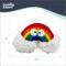 Show in main carousel: Huxley & Kent Tiny Tuff Happy Rainbow Squeaky Plusg Dog Toy, Rainbow/White slide 4 of 8