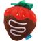 Show in main carousel: BARK Barkbox Chocolate Slobber Strawberry Plush Dog Toy, Multicolor, Medium/Large slide 1 of 7