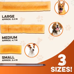Brutus & Barnaby 3.5-in Gold Himalayan Yak Cheese Natural Dog Chew Treats, 6 count