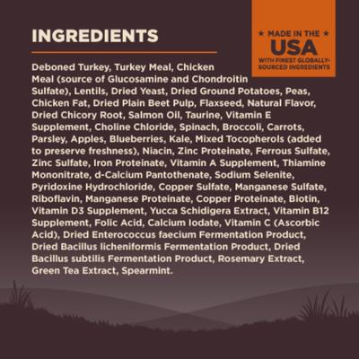 Show full view: Wellness CORE Grain-Free Original Deboned Turkey, Turkey Meal & Chicken Meal Recipe Dry Dog Food, 35-lb bag slide 6 of 11