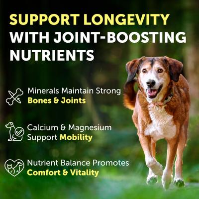 Show full view: Nature's Protection Healthy Aging Calcium Unflavored Powder Joint Supplement for Senior Dogs & Cats, 9-oz jar slide 4 of 10