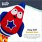 Show in main carousel: Huxley & Kent Tiny Tuff Rocket Man Squeaky Plush Dog Toy, Red/White/Blue/Orange slide 5 of 8