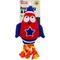 Show in main carousel: Huxley & Kent Tiny Tuff Rocket Man Squeaky Plush Dog Toy, Red/White/Blue/Orange slide 1 of 8
