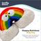 Show in main carousel: Huxley & Kent Happy Rainbow Squeaky Power Plush Dog Toy, Rainbow/White, Small slide 6 of 8