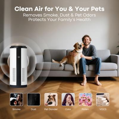 Show full view: Bueteka Automatic Litter Box Odor Eliminator & Deodorizer for Cat Litter Boxes, White, 6.2 x 2.7 x 2.7-in slide 4 of 10