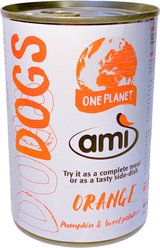 Ami Orange Pumpkin & Sweet Potato Vegan Wet Dog Food, 14-oz can, case of 12
