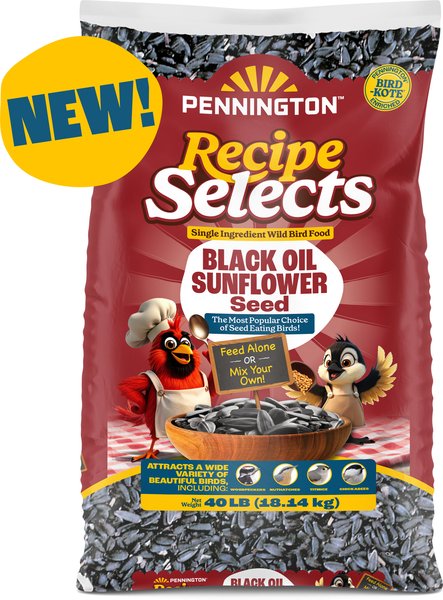 Show full view: Pennington Select Black Oil Sunflower Seed Wild Bird Food, 40-lb bag slide 2 of 12