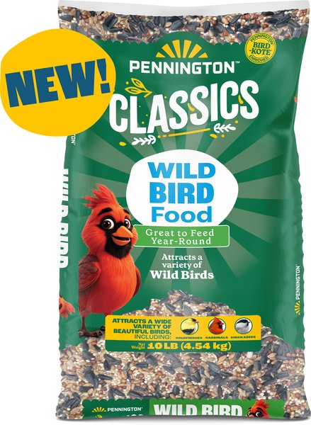 Show full view: Pennington Classic Wild Bird Food, 10-lb bag slide 2 of 12