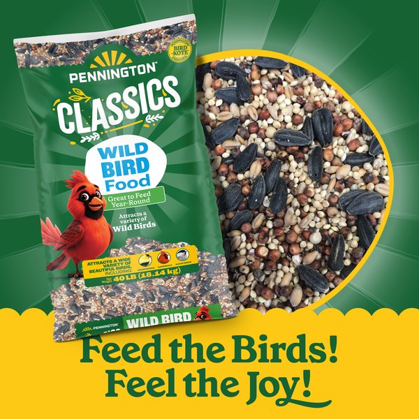 Show full view: Pennington Classic Wild Bird Food, 40-lb bag slide 3 of 12