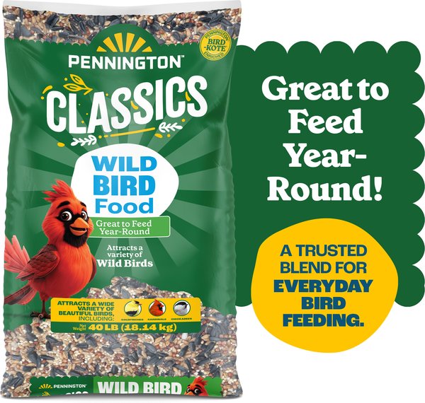Show full view: Pennington Classic Wild Bird Food, 40-lb bag slide 4 of 12
