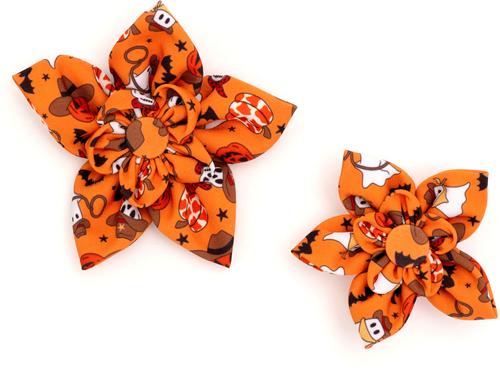 Show full view: The Worthy Dog Howdyween Dog Flower, Orange, Small slide 2 of 4