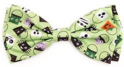 The Worthy Dog Tricks for Treats Dog Bow Tie, Lime, Small