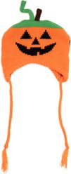 The Worthy Dog Jack-O-Lantern Dog Hat, Orange, Medium