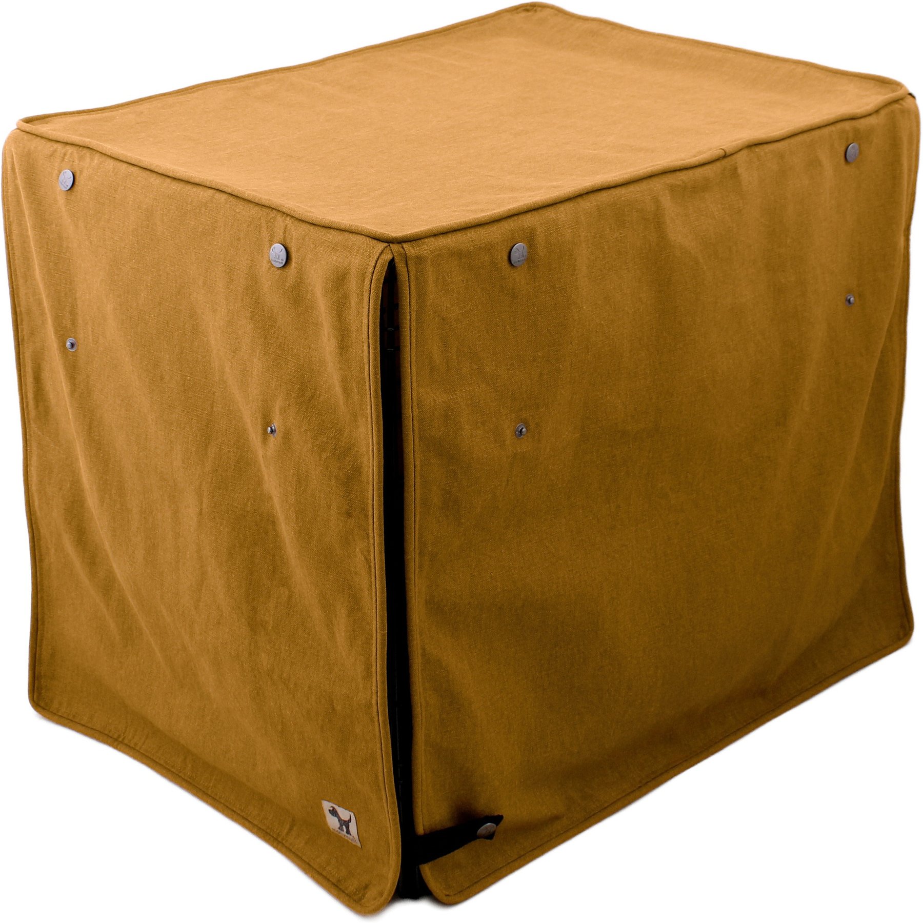 Molly Mutt Fast Car Organic Dog Crate Cover, Saffron, 36-in