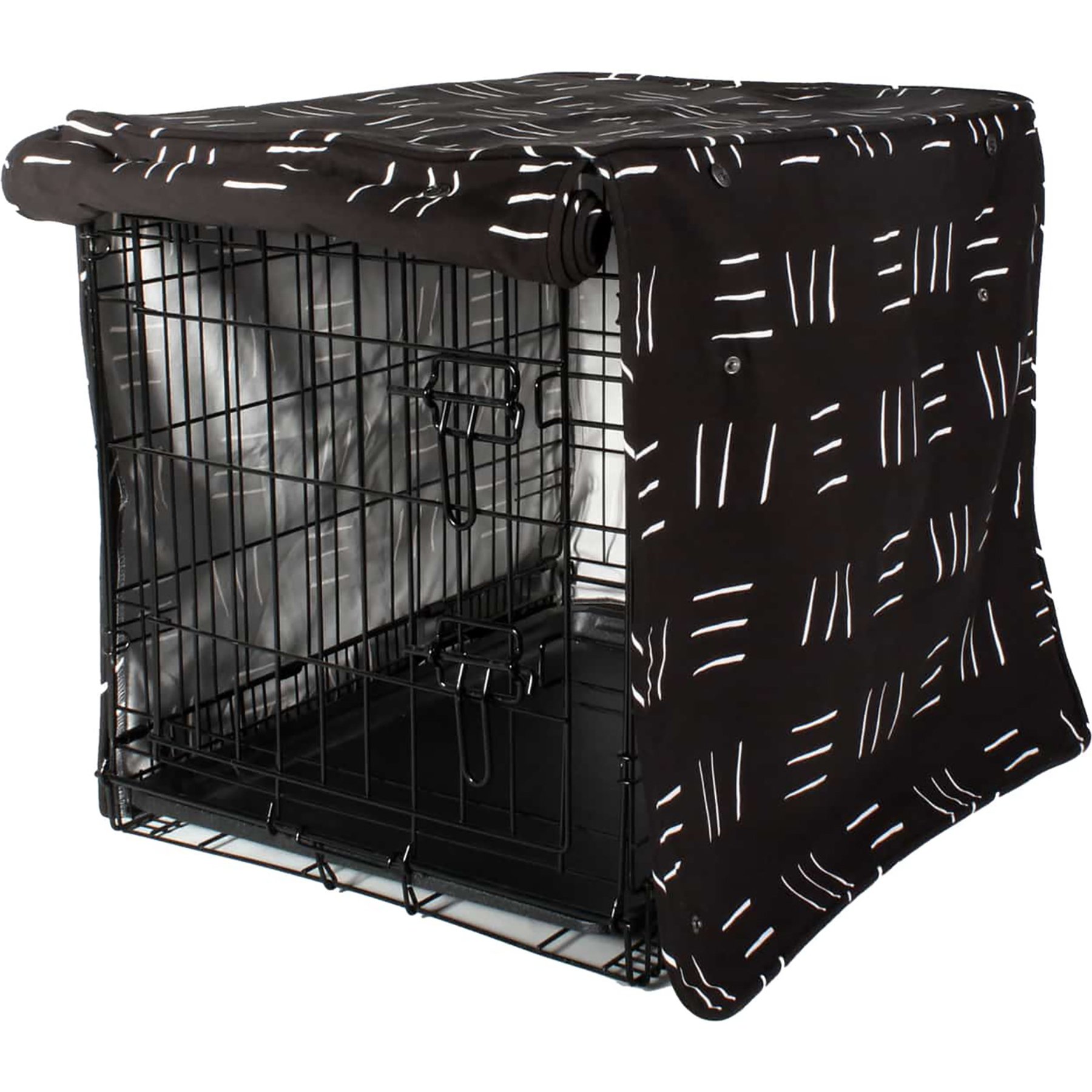 Molly Mutt Dreams Organic Dog Crate Cover, Black, 30 x 21-in