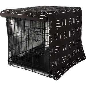 Molly Mutt Dreams Organic Dog Crate Cover, Black, 48-in