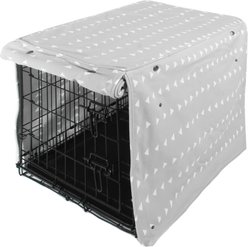 Molly Mutt Be Still Dog Crate Cover, Grey, 30 x 19-in
