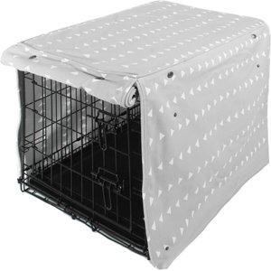 Molly Mutt Be Still Dog Crate Cover, Grey, 42-in
