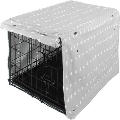Molly Mutt Molly Mutt Be Still Dog Crate Cover, Grey, 48-in