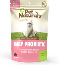 Pet Naturals Daily Probiotic Tummy Health Duck-Flavored Chews Digestive Aid for Cats, 160 count